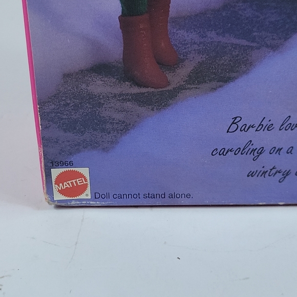 Caroling Fun Holiday Barbie Doll 1995 Christmas Mattel Special Edition 13966 New - Picture 7 of 13